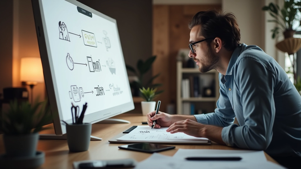 Processo di design iterativo di Fluido Animate con sketch, prototipi e test di performance