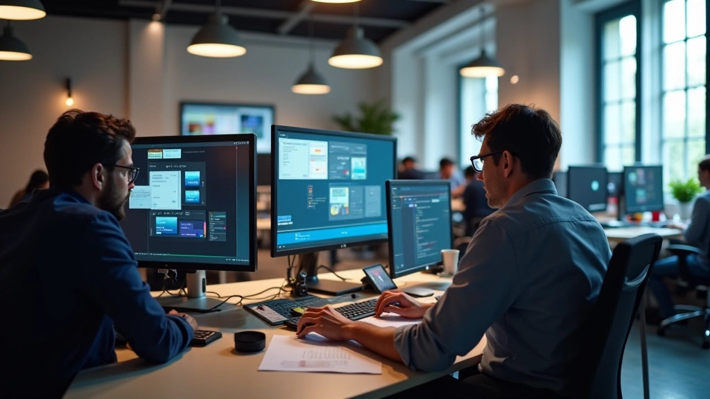 Workspace moderno di Fluido Animate con designer al lavoro su animazioni UI